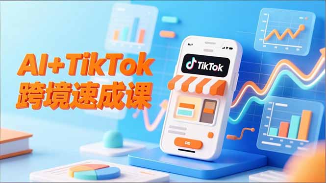 (16745期)AI+TikTok跨境速成课,智能翻译、店铺定位、流程拆解,7天高效上线运营-知享知识库