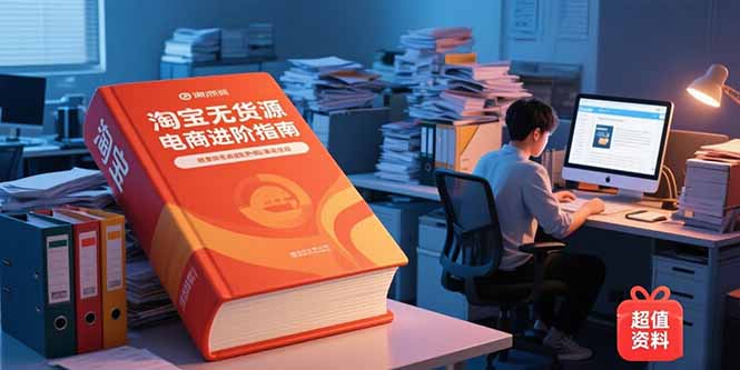 （15317期）淘宝无货源电商进阶指南，包含新人课、进阶课，配套资料，蓝海选品等-知享知识库