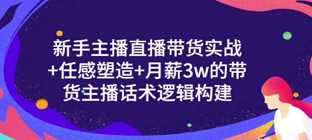 新手主播直播带货实战+信任感塑造+月薪3w的带货主播话术逻辑构建-知享知识库