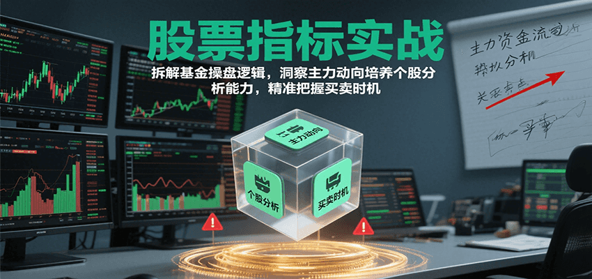 股票指标实战,基金操盘逻辑拆解,洞察主力动向培养个股分析能力把握买卖时机(更新)-知享知识库