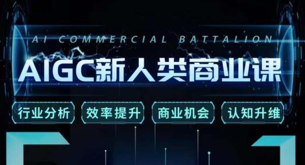 张诗童·AIGC新人类商业课,行业分析/效率提升/商业机会/认知升维-知享知识库