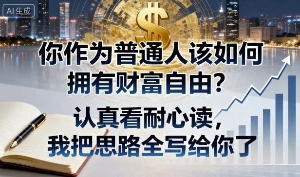 付费文章:你作为普通人该如何拥有财富自由?认真看耐心读,我把思路全写给你了-知享知识库