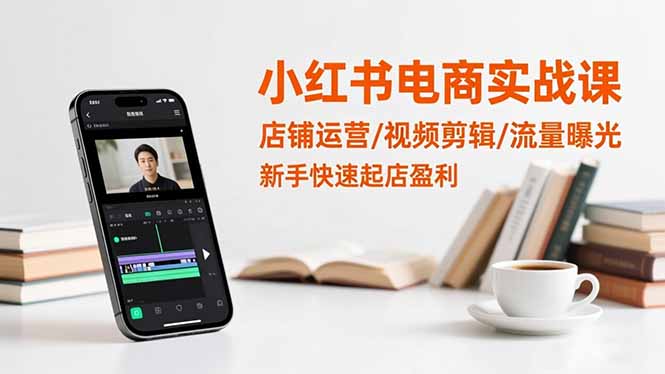 (16536期)小红书电商实战课:店铺运营/视频剪辑/流量曝光,新手快速起店盈利-知享知识库