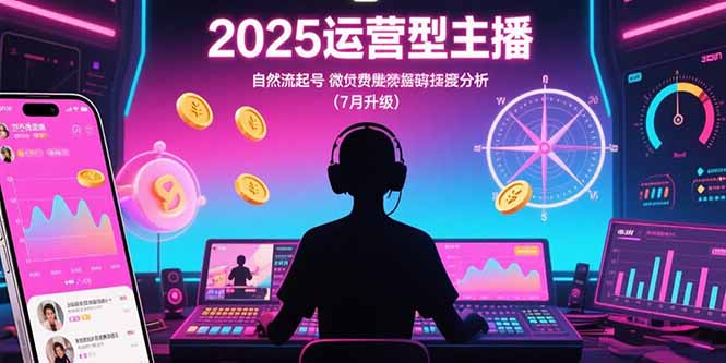 （15508期）2025运营型主播：自然流起号，微付费投放技巧，罗盘数据深度解析(7月更新)-知享知识库