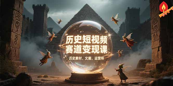 （15386期）历史短视频赛道变现课，百集素材库应用，文案剪辑技巧，账号运营全案-知享知识库