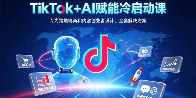 （15561期）TikTok+AI赋能冷启动课：专为跨境电商和内容创业者设计，全套解决方案-知享知识库