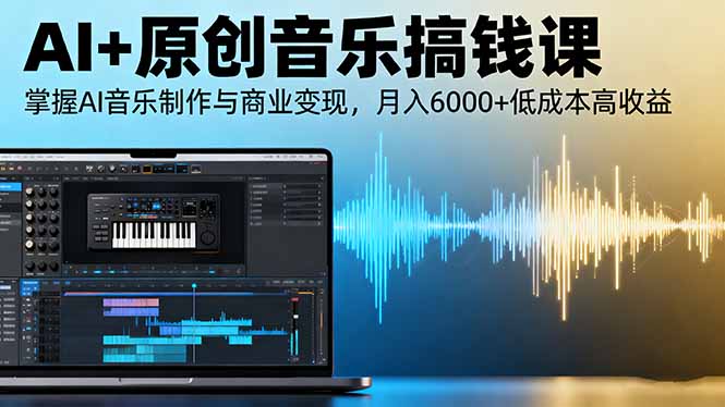 （16324期）AI+原创音乐搞钱课：掌握AI音乐制作与商业变现，月入6000+低成本高收益-知享知识库