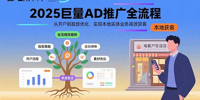 (15608期)2025巨量AD推广全流程,从开户到投放优化,实现本地实体业务高效获客-知享知识库