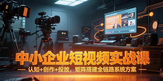 （15249期）中小企业短视频实战课，认知+创作+投放，矩阵搭建全链路系统方案-知享知识库