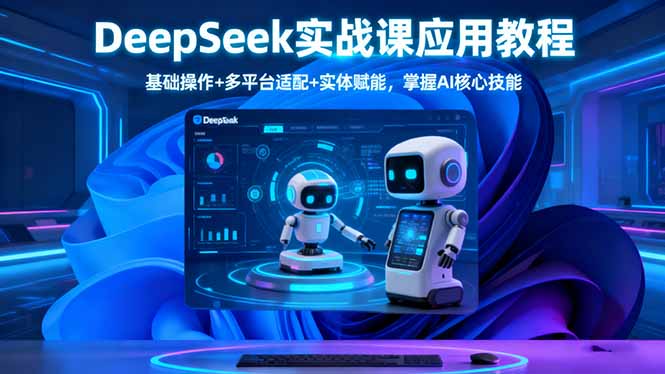 （16391期）DeepSeek实战课应用教程、基础操作+多平台适配+实体赋能，掌握AI核心技能-知享知识库