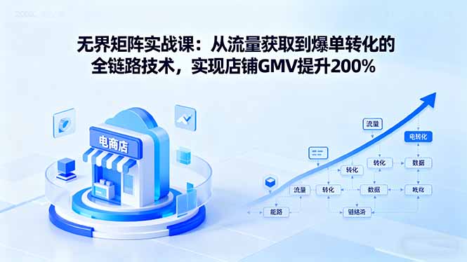 （16104期）无界矩阵实战课：从流量获取到爆单转化的全链路技术，实现店铺GMV提升200%-知享知识库
