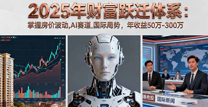 （16217期）2025年财富跃迁体系：掌握房价波动,AI赛道,国际局势，年收益50万-300万-知享知识库