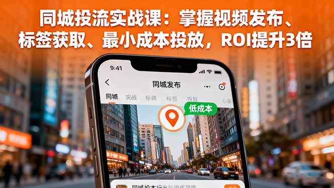 （16172期）同城投流实战课：掌握视频发布、标签获取、最小成本投放，ROI提升3倍-知享知识库