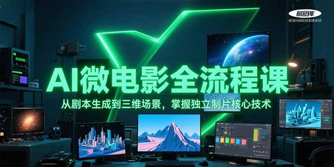 （15195期）AI微电影全流程课，从剧本生成到三维场景，掌握独立制片核心技术-知享知识库