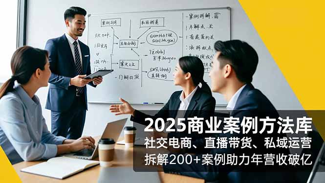 (16713期)2025商业案例方法库,社交电商、直播带货、私域运营,拆解200+案例助力年营收破亿-知享知识库