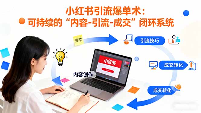 （16362期）小红书引流爆单术：构建一套低成本 可持续的“内容-引流-成交”闭环系统-知享知识库
