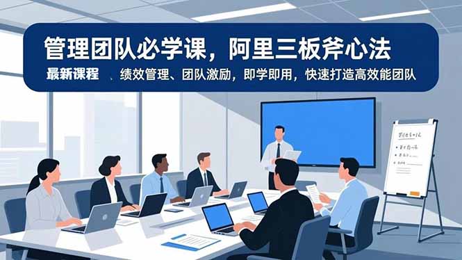 （16929期）管理团队必学课，阿里三板斧心法、绩效管理、团队激励，即学即用，快速打造高效能团队-知享知识库
