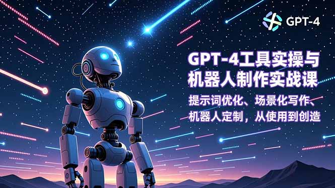（16837期）GPT-4工具实操与机器人制作实战课：提示词优化、场景化写作、机器人定制，从使用到创造-知享知识库