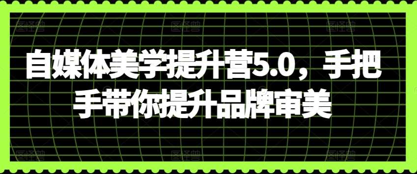 自媒体美学提升营5.0，手把手带你提升品牌审美-知享知识库