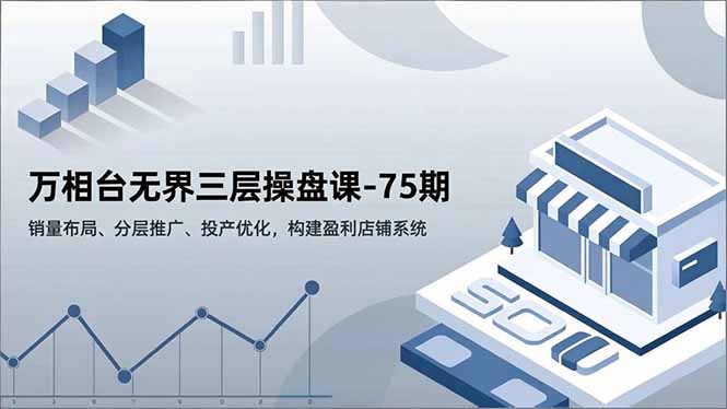 (16769期)万相台无界三层操盘课-75期,销量布局、分层推广、投产优化,构建盈利店铺系统-知享知识库