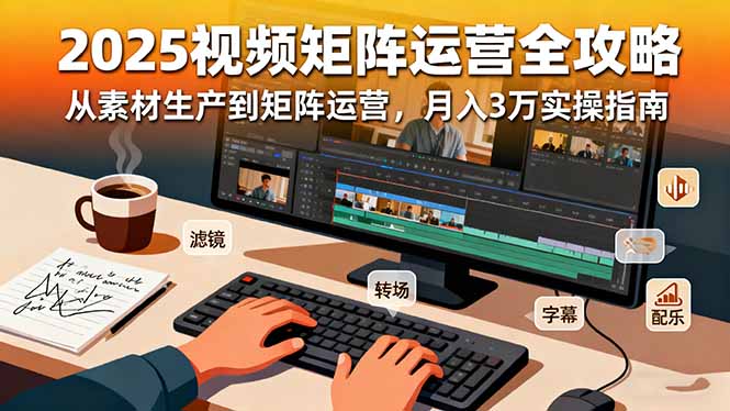 （16333期）2025短视频矩阵运营全攻略：从素材生产到矩阵运营，月入3万实操指南-知享知识库