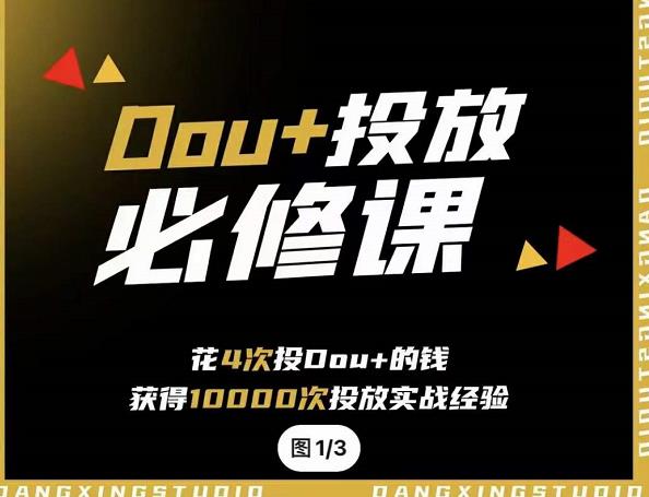 代同学DOU+投放训练营,用付费流量撬动大额自然流量,过得超额变现转化-知享知识库