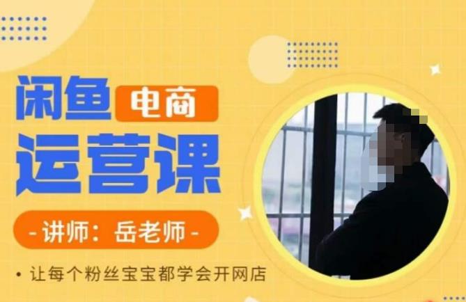 岳老师·闲鱼电商运营课，让每个粉丝宝宝都学会开网店-知享知识库