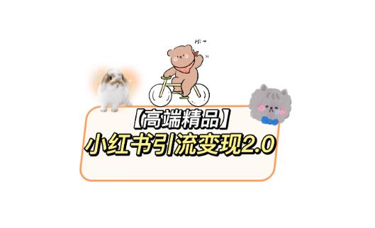 小红书最新引流变现教程，全网最新最详细的视频教程以及素材-知享知识库