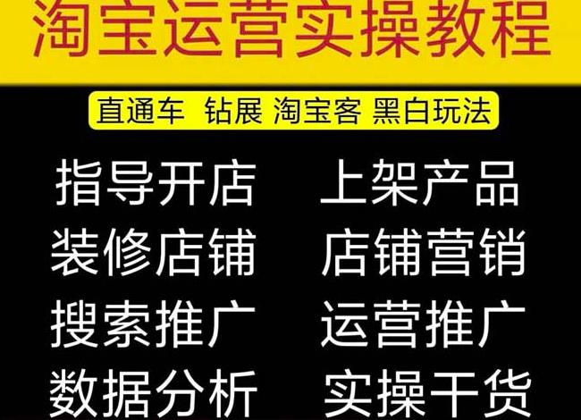 2023淘宝开店教程0基础到高级全套视频网店电商运营培训教学课程-知享知识库