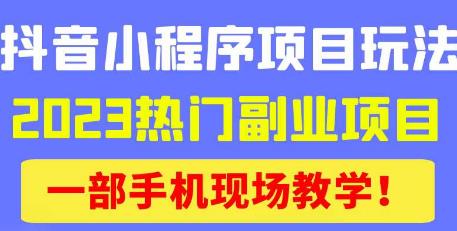抖音小程序9.0新技巧，2023热门副业项目，动动手指轻松变现-知享知识库