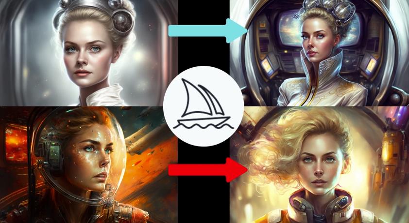 Midjourney V4实现连续性的人物创作：漫画，故事，动画操作教程参数设置-知享知识库