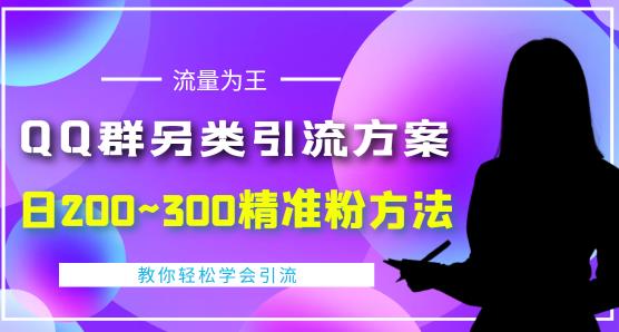 价值888的QQ群另类引流方案,半自动操作日200~300精准粉方法【视频教程】-知享知识库