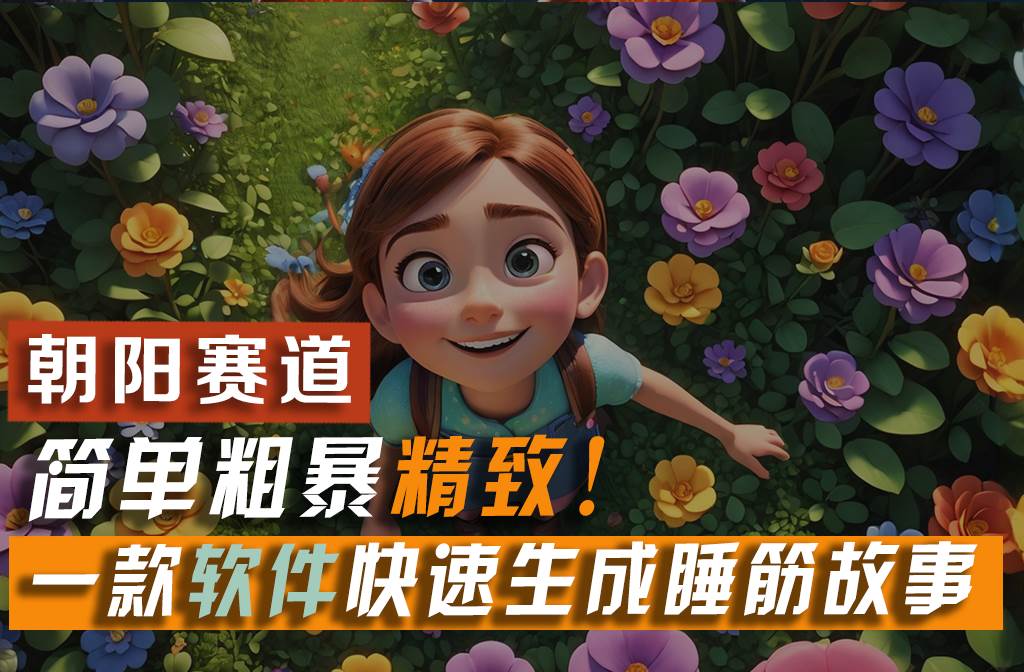 利用一款软件5分钟一条爆款睡前故事,简单粗暴精致!小白月入2w+-知享知识库