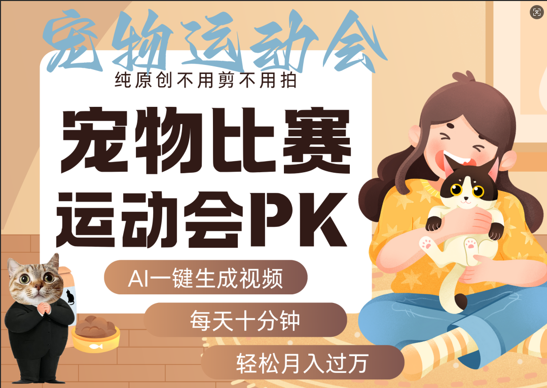 AI萌宠运动员跳水 射击 篮球 足球比赛 每天十分钟 附详细提示词文案库 代替做素材 卖提示词 卖虚拟资料 卖宠物产品 做宠物私人定制产品 带徒弟 带陪跑 卖课 创作者分成 月入5W+-知享知识库