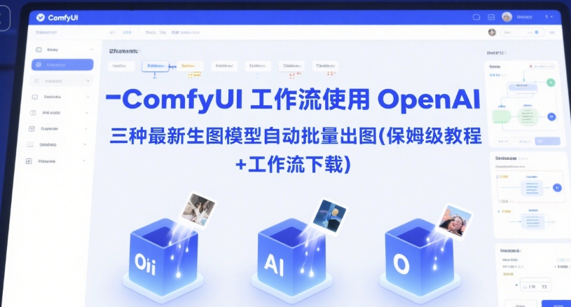 ComfyUI 工作流使用 OpenAI 三种最新生图模型自动批量出图(保姆级教程+工作流下载)-知享知识库