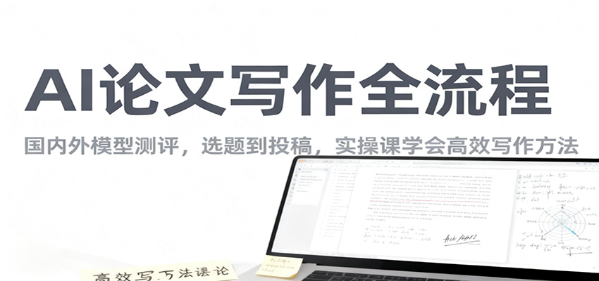 AI论文写作全流程,国内外模型测评,选题到投稿,实操课学高效写作方法-知享知识库