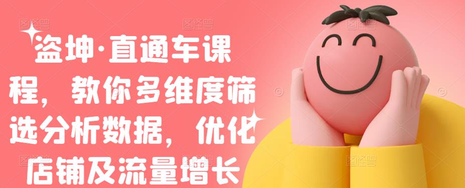 盗坤·直通车课程,教你多维度筛选分析数据,优化店铺及流量增长
