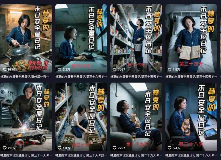 图片[2]-十个作品涨粉近20W！用AI制作末日安全日记连载，日入4位数，评论区爆肝求更新（附详细步骤）-知享知识库