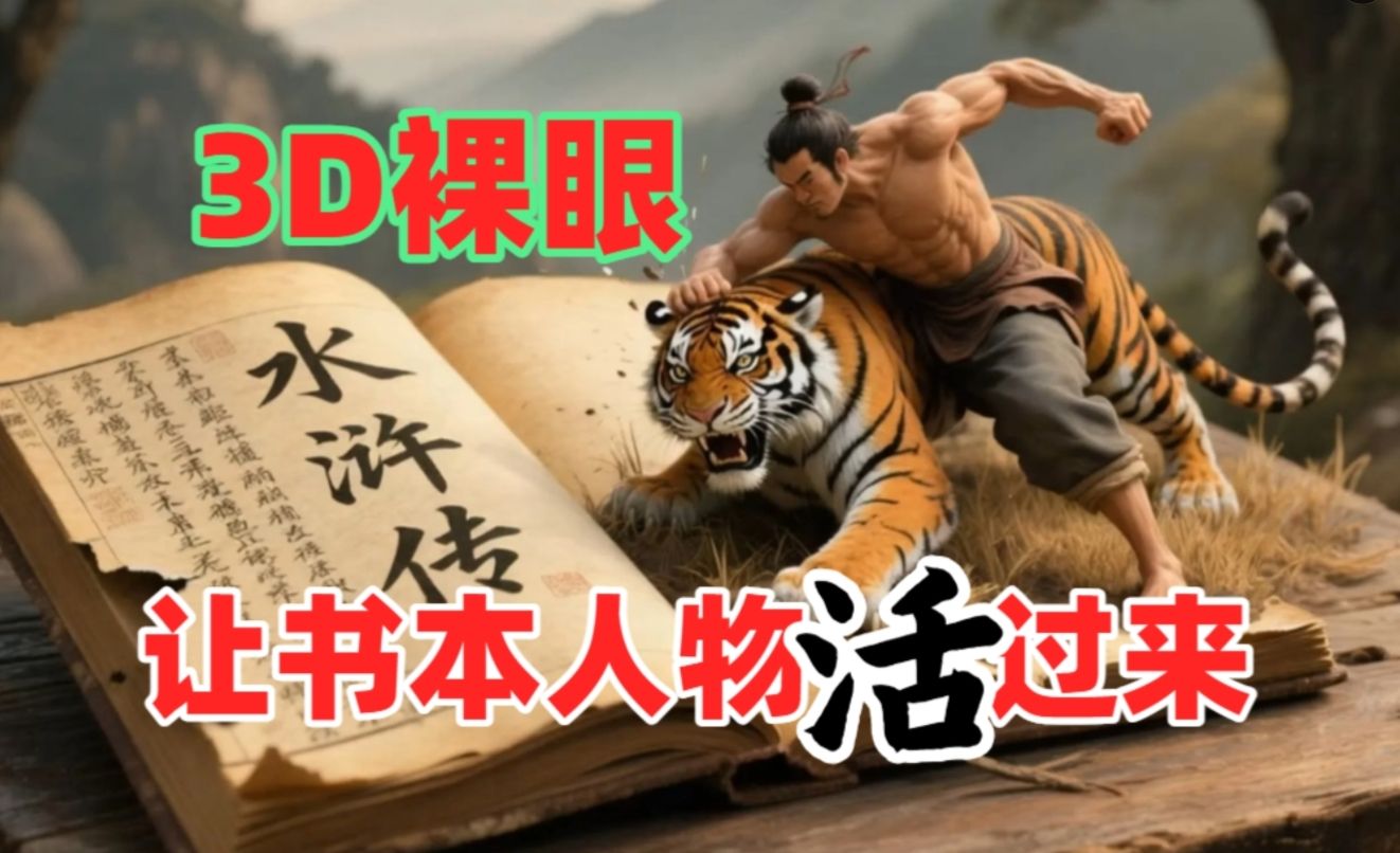 书本人物裸眼3D视频，一条视频收益过千，保姆级教程-知享知识库