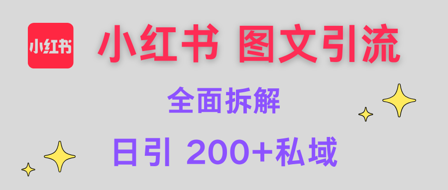 【小红书图文引流】全面解析,日引200+私域-知享知识库