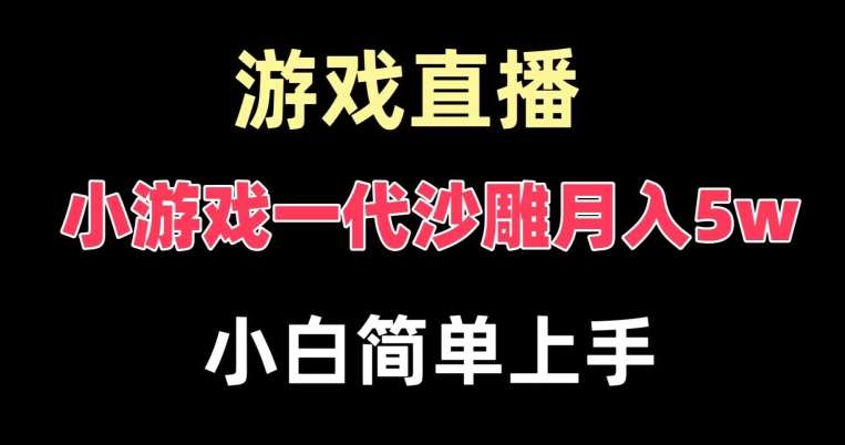 玩小游戏一代沙雕月入5w，爆裂变现，快速拿结果，高级保姆式教学【揭秘】-知享知识库