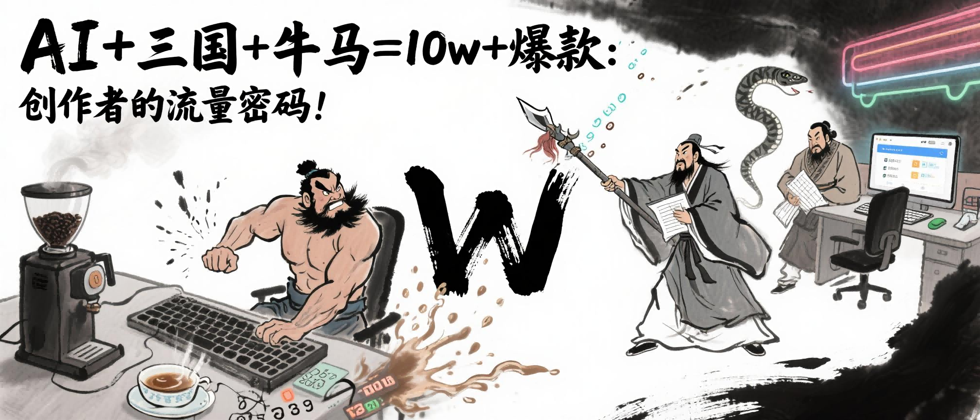 AI+三国+牛马=10w+爆款：创作者的流量密码！-知享知识库