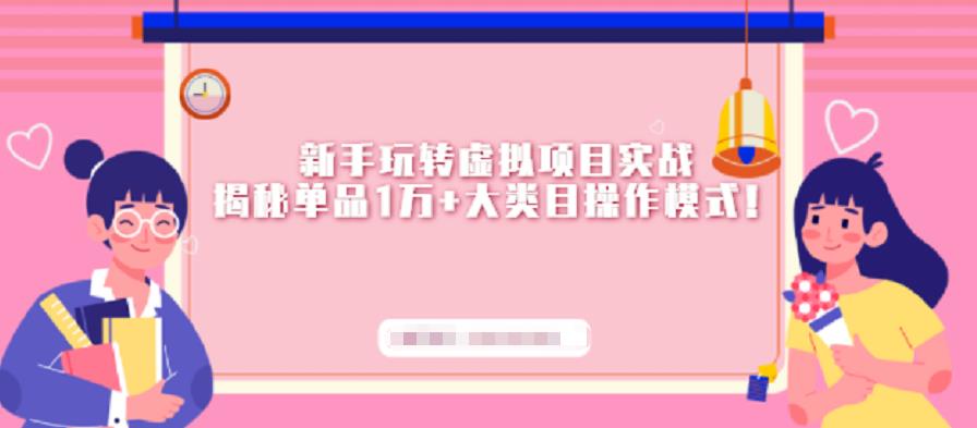 新手玩转虚拟项目实战，揭秘单品1万+大类目操作模式【视频课程】-知享知识库