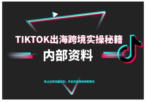 TikTok跨境电商0-1搭建运营,TK出海跨境实操秘籍(10月更新)-知享知识库