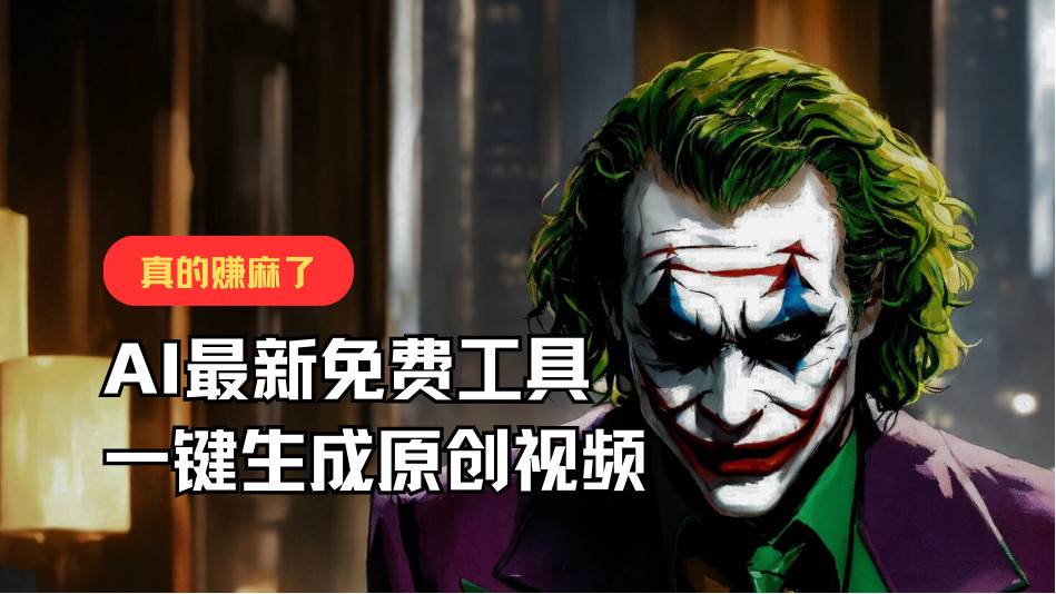 最新免费AI工具,一键生成原创视频,佛系搬运,轻松月入10000+!-知享知识库