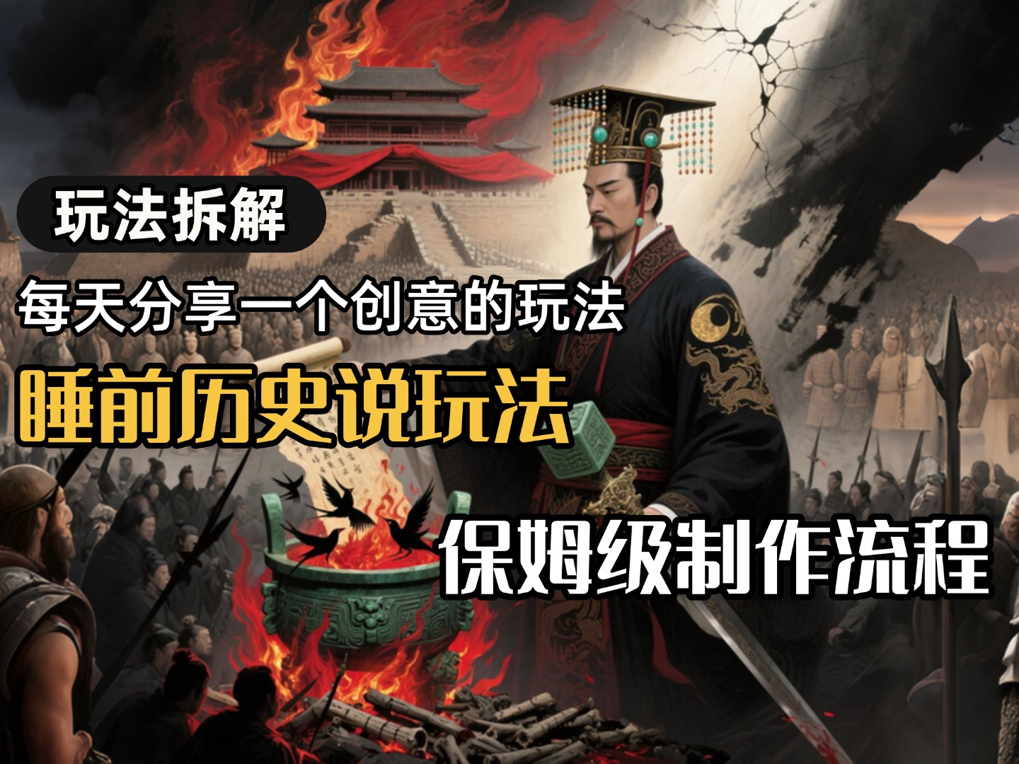 13条作品涨粉24.5万，全流程拆解睡前历史说，保姆级教程-知享知识库