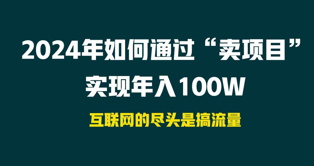 2024年如何通过“卖项目”实现年入100W-知享知识库
