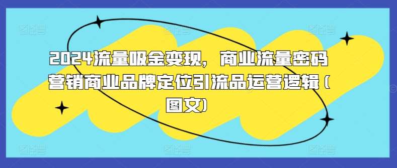 2024流量吸金变现，商业流量密码营销商业品牌定位引流品运营逻辑(图文)-知享知识库