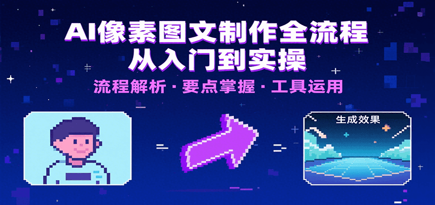 AI像素图文制作全流程：内容要点、文案选择及所用工具，助你快速入局-知享知识库