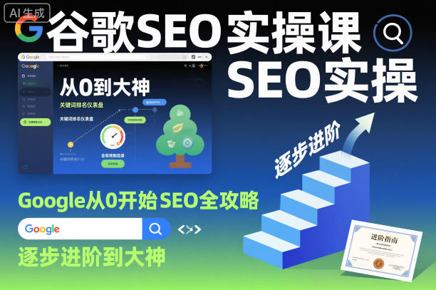 谷歌SEO实操课,Google从0开始SEO全攻略,逐步进阶到大神-知享知识库